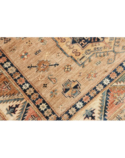 Tappeto Kazak Fine Pakistan marrone grigio 168x238