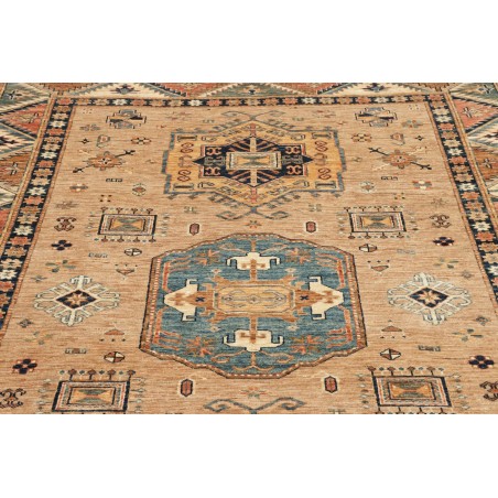Tappeto Kazak Fine Pakistan marrone grigio 168x238