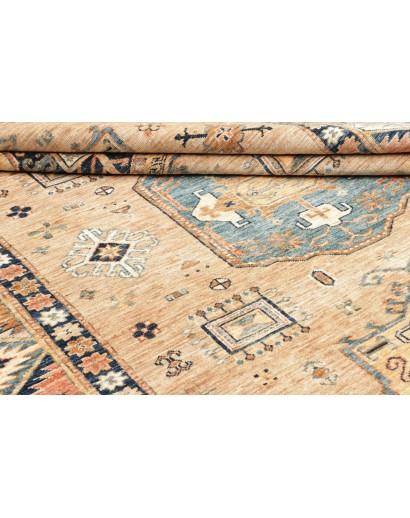 Tappeto Kazak Fine Pakistan marrone grigio 168x238