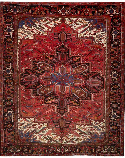 Tappeto Gorawan Persia marrone giallo 278x340