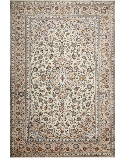 Tappeto Kashan Persia beige bianco 237x357