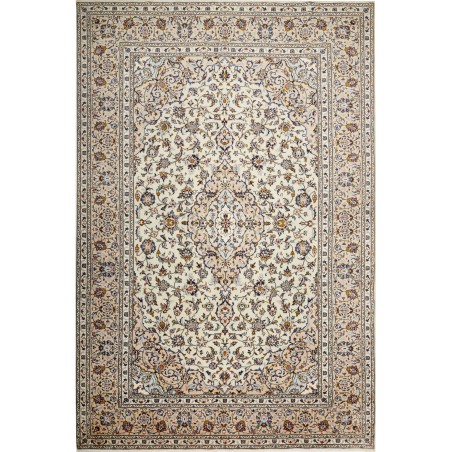 Tappeto Kashan Persia beige bianco 237x357