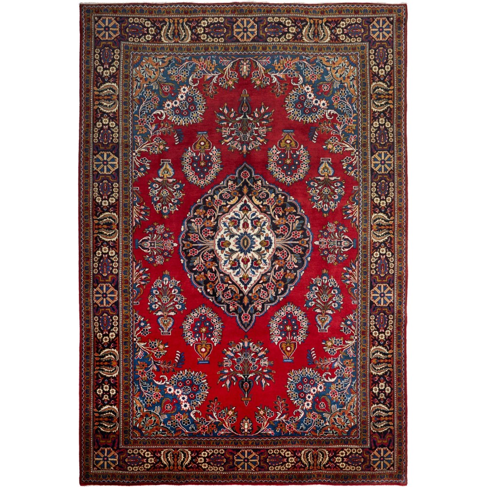 Tappeto Sarough Persia grigio beige 235x345 Tappeto Sarough Persia grigio beige 235x345