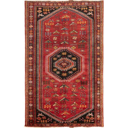 Tappeto Shiraz Persia marrone giallo 150x248