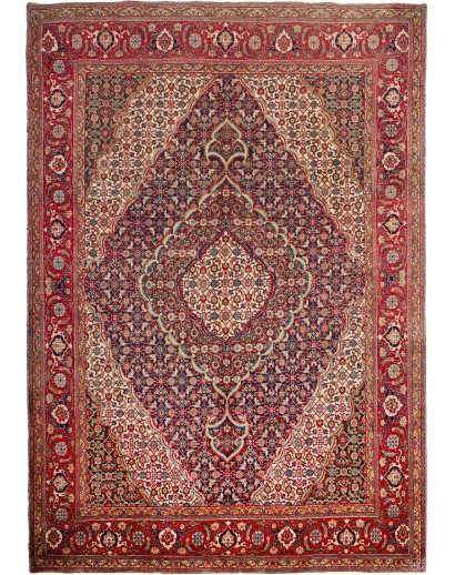 Tappeto Tabriz Persia marrone giallo 244x356