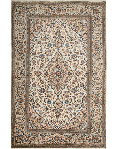 Tappeto Kashan Persia beige marrone 200x306