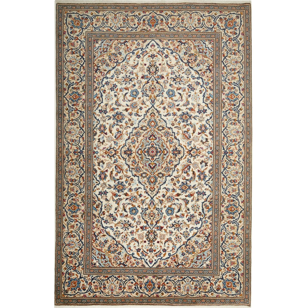 Tappeto Kashan Persia beige marrone 200x306 Tappeto Kashan Persia beige marrone 200x306