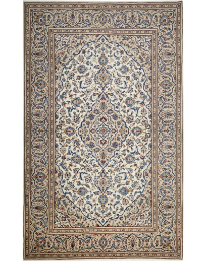 Tappeto Kashan Persia beige grigio 197x320
