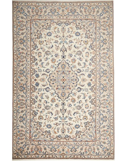 Tappeto Kashan Persia beige bianco 192x300