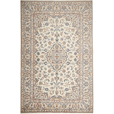 Tappeto Kashan Persia beige bianco 192x300