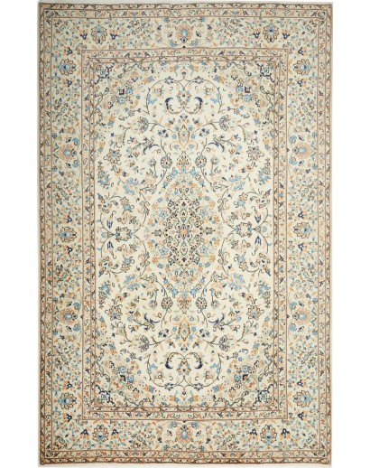 Tappeto Kashan Persia bianco marrone 197x310
