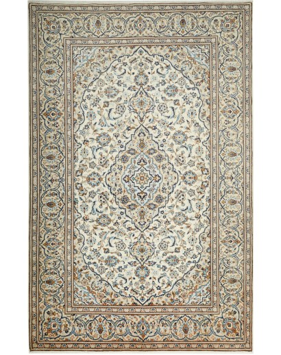 Tappeto Kashan Persia beige grigio 198x308