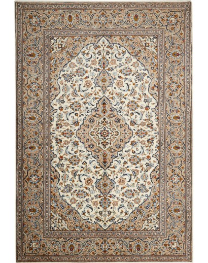 Tappeto Kashan Persia marrone grigio 200x293