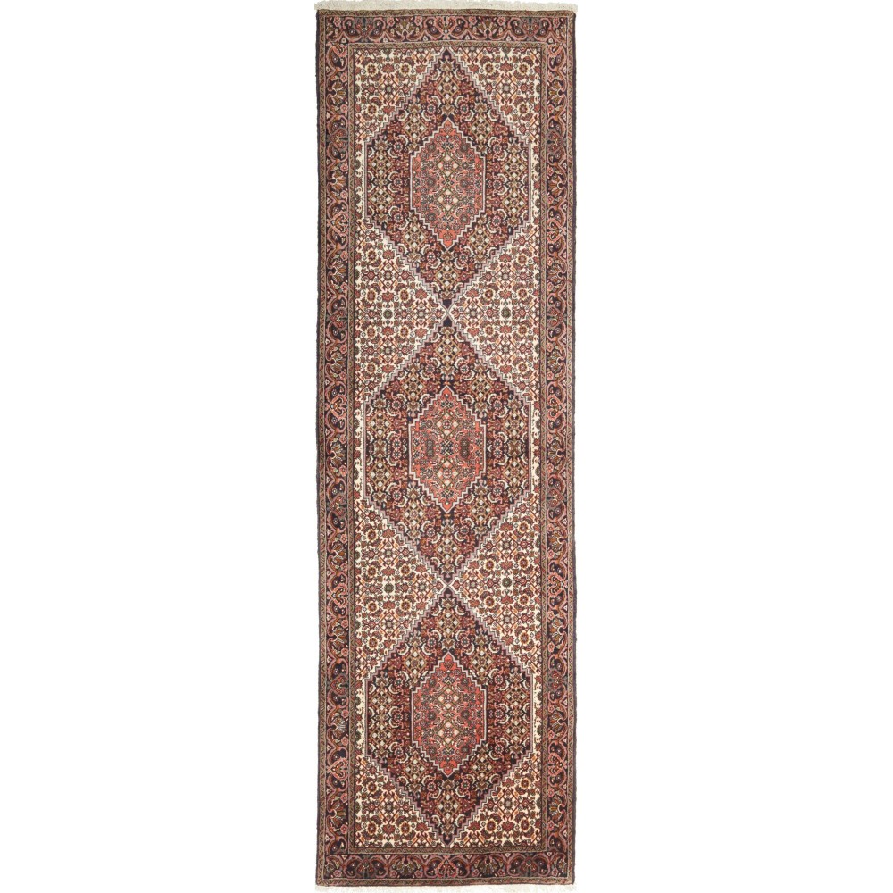Tappeto Bidjar Persia azzurro marrone 74x251 Tappeto Bidjar Persia azzurro marrone 74x251