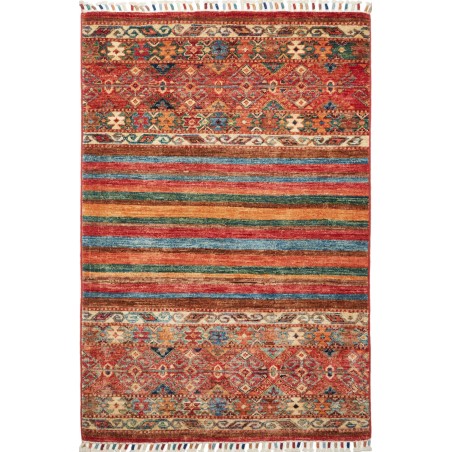 Tappeto Samarkand Pakistan rosso marrone 85x127
