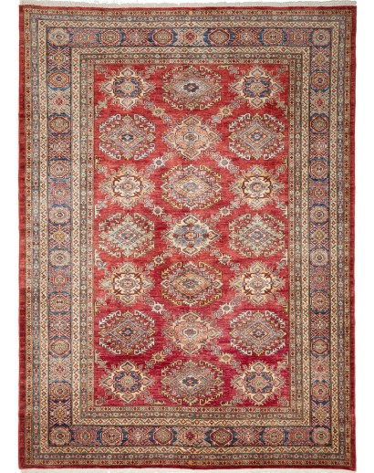 Tappeto Kazak Fine Pakistan rosso giallo 207x283