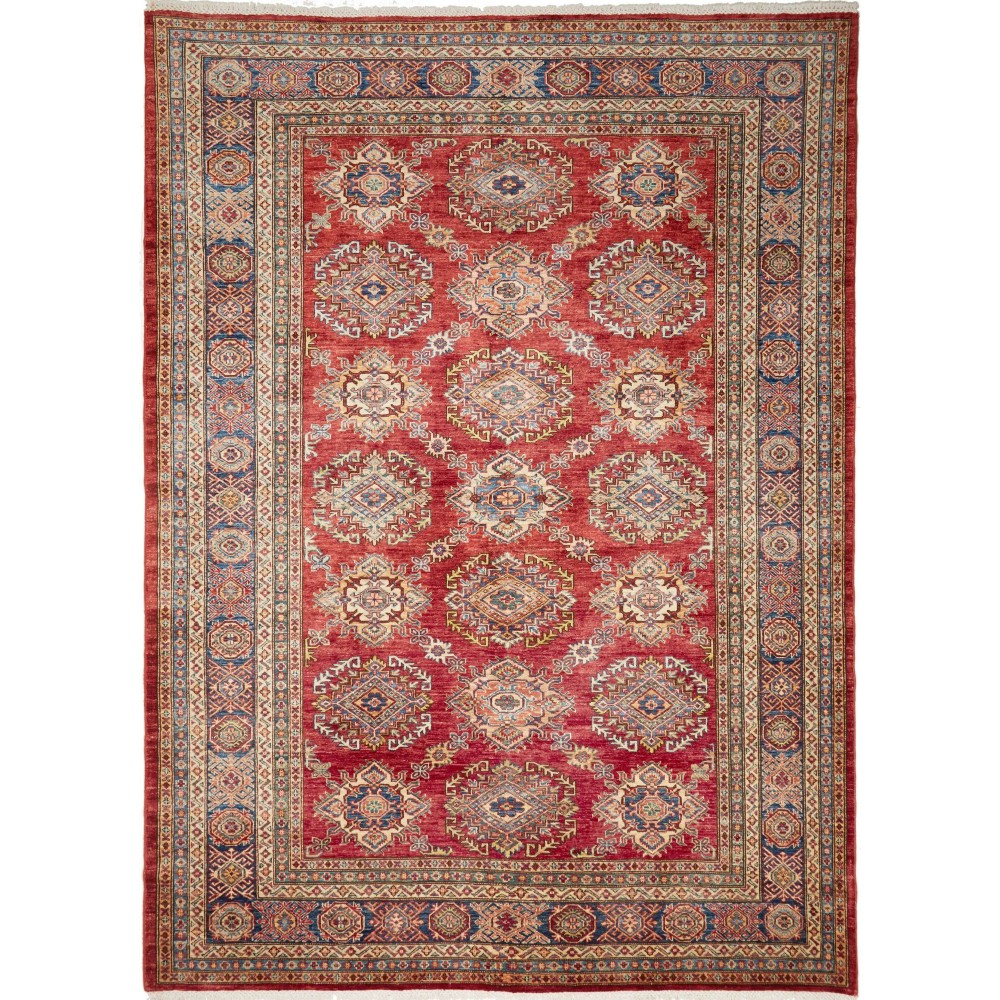Tappeto Kazak Fine Pakistan rosso giallo 207x283 Tappeto Kazak Fine Pakistan rosso giallo 207x283