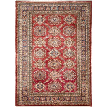 Tappeto Kazak Fine Pakistan rosso giallo 207x283