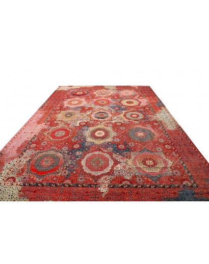 Tappeto Mamlouk Pakistan rosso marrone 302x420