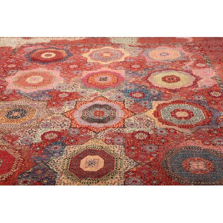 Tappeto Mamlouk Pakistan rosso marrone 302x420