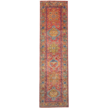 Tappeto Tribal Pakistan rosso 79x298