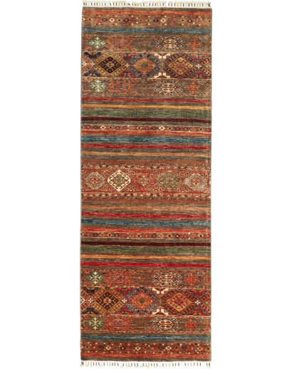 Tappeto Samarkand Pakistan marrone grigio 83x239