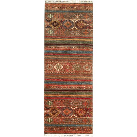 Tappeto Samarkand Pakistan marrone grigio 83x239