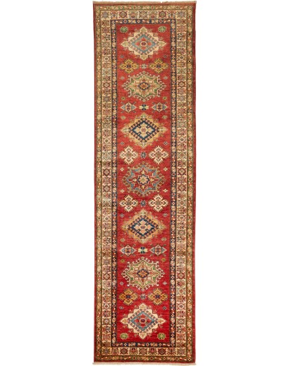 Tappeto Kazak Fine Pakistan marrone grigio 83x306