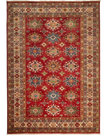 Tappeto Kazak Fine Pakistan marrone grigio 188x264