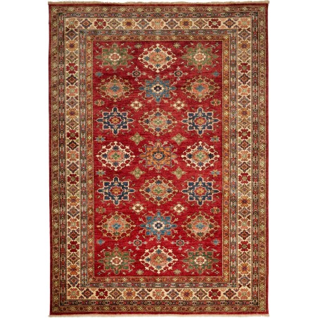Tappeto Kazak Fine Pakistan marrone grigio 188x264