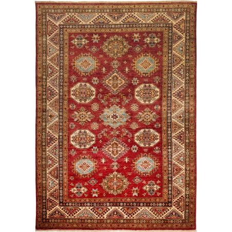 Tappeto Kazak Fine Pakistan marrone grigio 172x246
