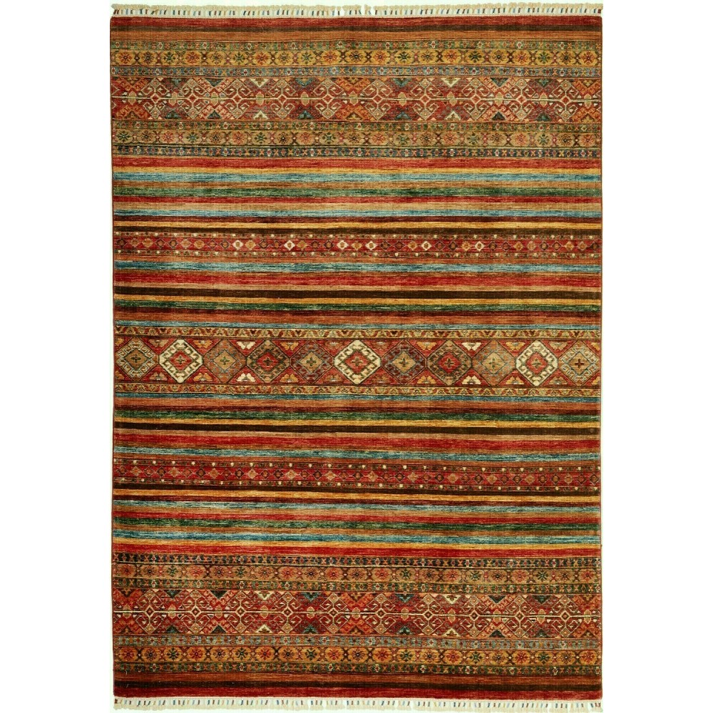 Tappeto Samarkand Pakistan marrone giallo 177x244