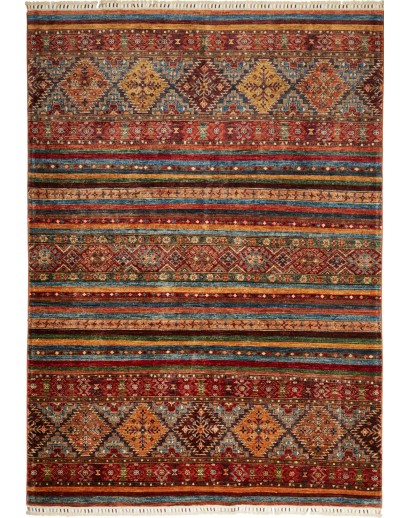 Tappeto Samarkand Pakistan marrone arancione 179x249