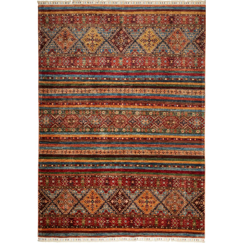 Tappeto Samarkand Pakistan marrone arancione 179x249