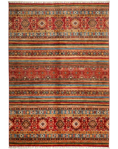 Tappeto Samarkand Pakistan marrone grigio 175x251