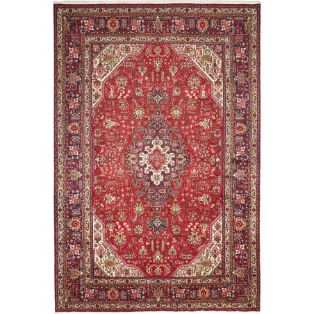 Tappeto Tabriz Persia marrone grigio 204x304