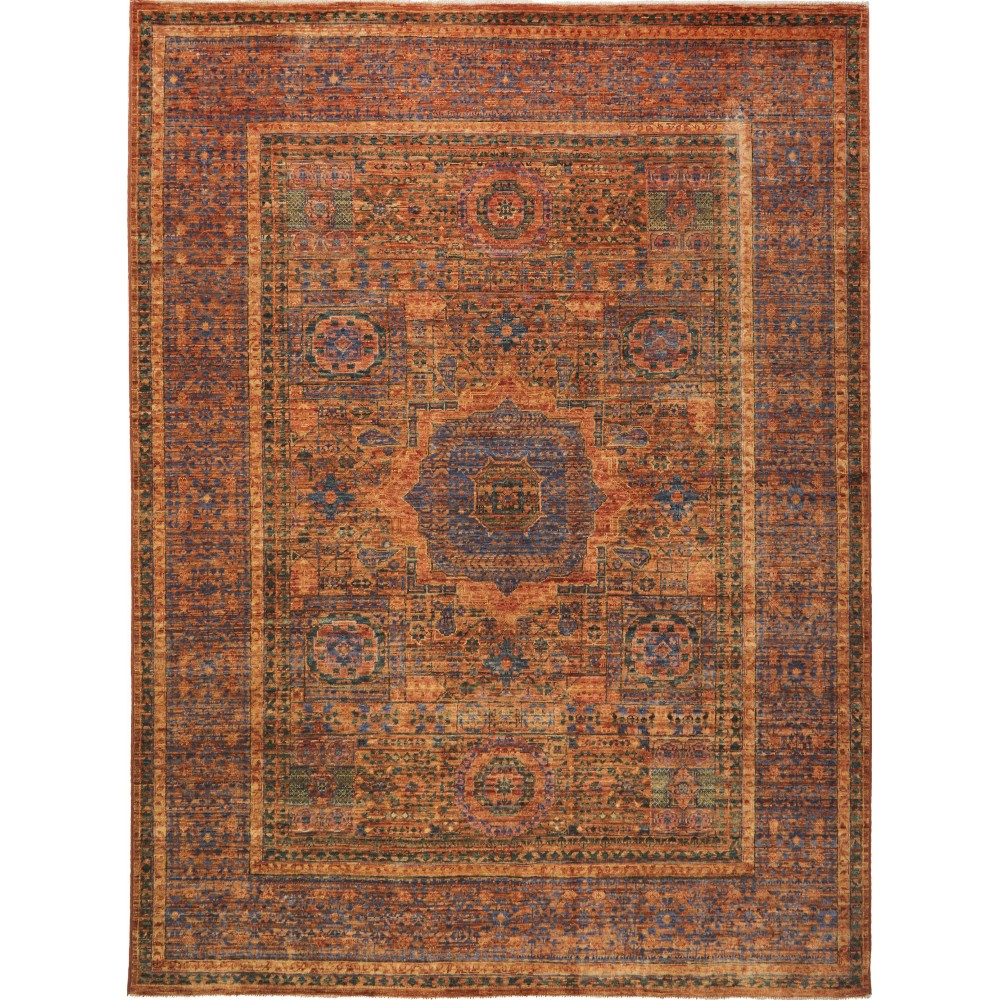 Tappeto Mamlouk Pakistan marrone grigio 146x200 Tappeto Mamlouk Pakistan marrone grigio 146x200