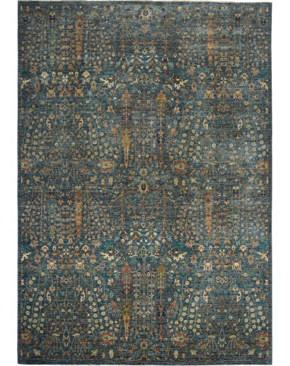 Tappeto Shahi Fine Pakistan azzurro marrone 204x294