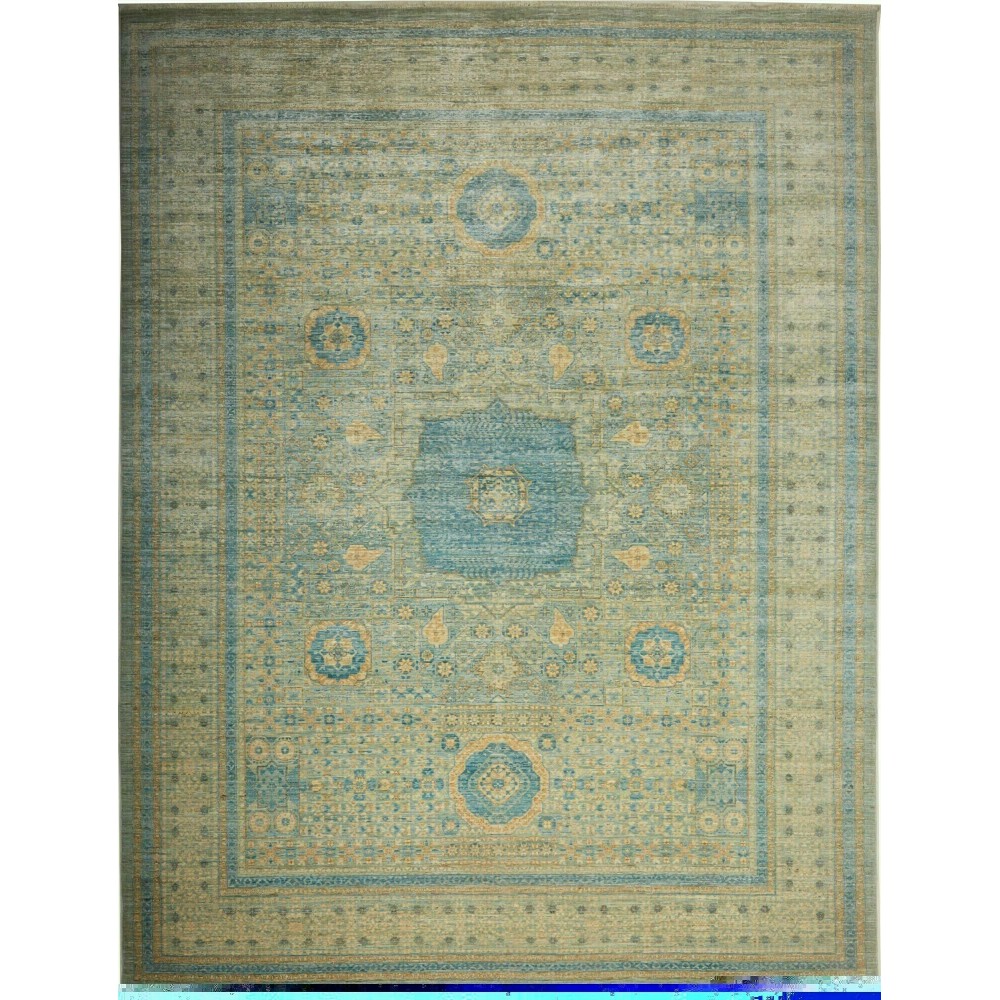 Tappeto Mamlouk Pakistan bianco azzurro 270x360 Tappeto Mamlouk Pakistan bianco azzurro 270x360