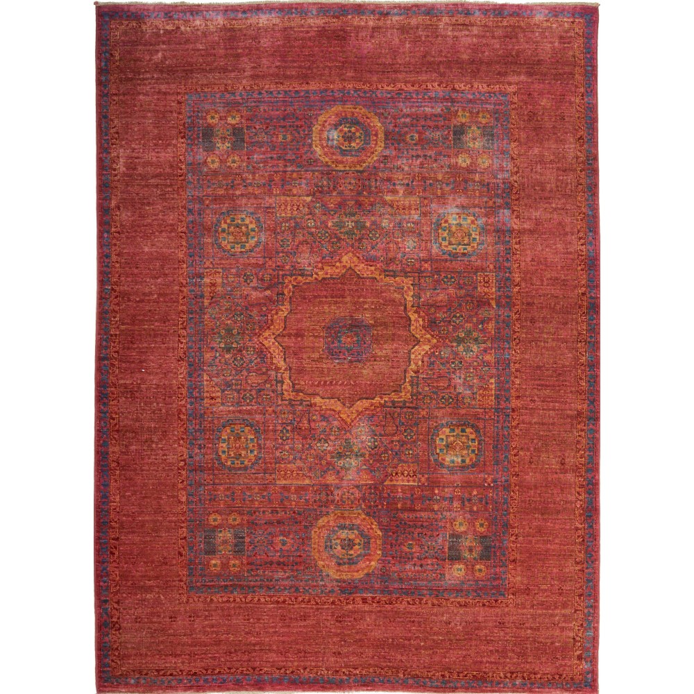 Tappeto Mamlouk Pakistan marrone bianco 146x204 Tappeto Mamlouk Pakistan marrone bianco 146x204
