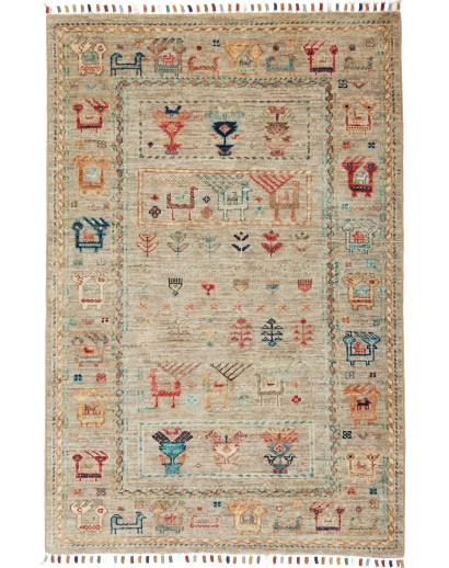 Tappeto Rubin Pakistan marrone grigio 80x122