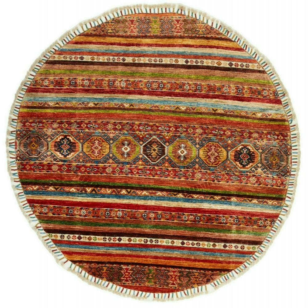 Tappeto Samarkand Pakistan marrone giallo 149x150 Tappeto Samarkand Pakistan marrone giallo 149x150