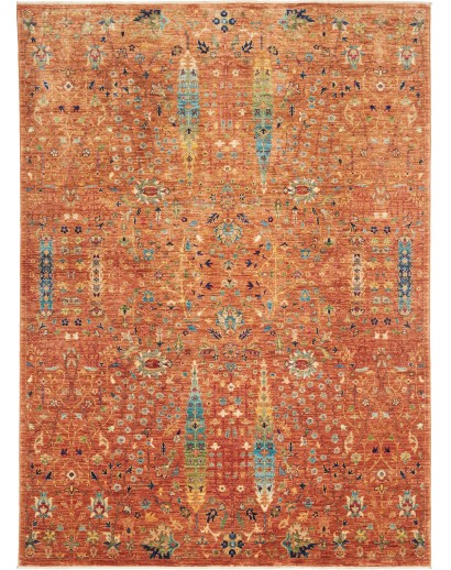 Tappeto Shahi Fine Pakistan arancione grigio 165x230