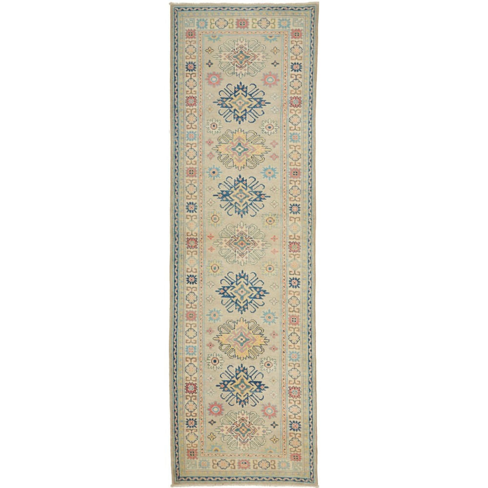 Tappeto Kazak Afghanistan marrone 83x292 Tappeto Kazak Afghanistan marrone 83x292
