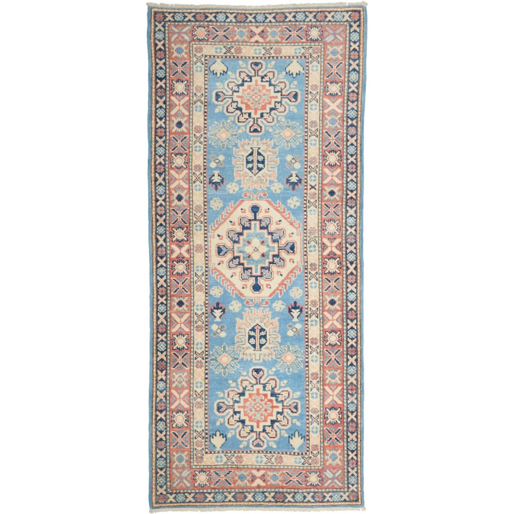 Tappeto Kazak Afghanistan beige giallo 82x192 Tappeto Kazak Afghanistan beige giallo 82x192