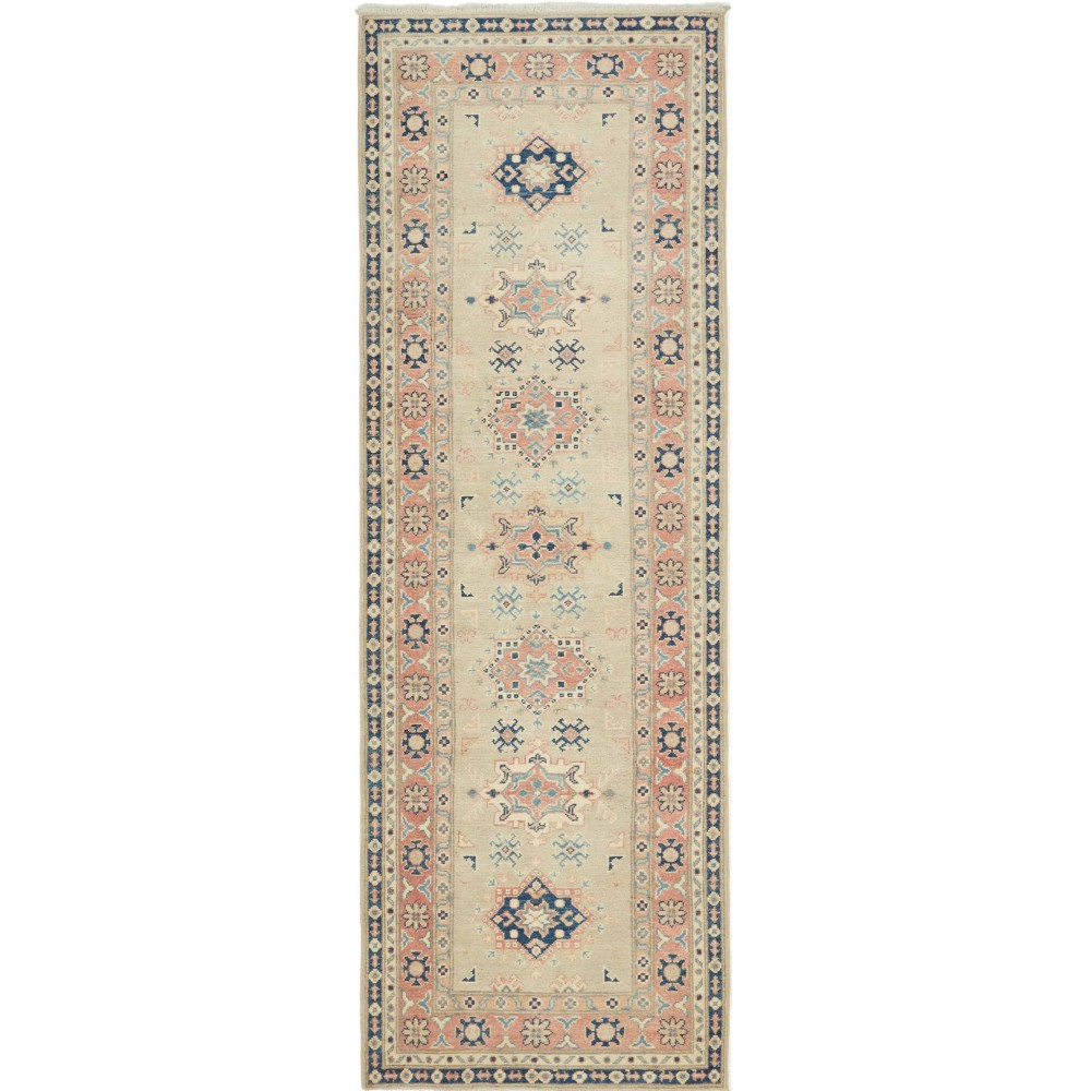 Tappeto Kazak Afghanistan marrone 84x245 Tappeto Kazak Afghanistan marrone 84x245