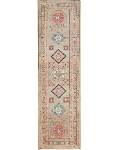 Tappeto Kazak Afghanistan marrone 82x286