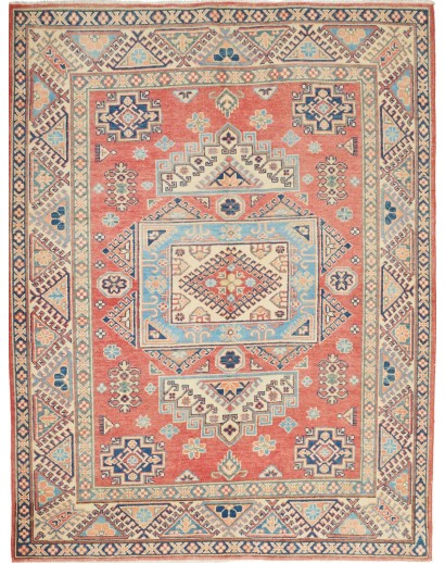 Tappeto Kazak Afghanistan marrone azzurro 150x197