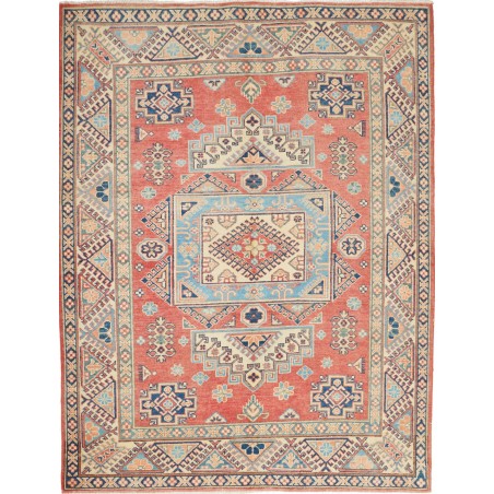 Tappeto Kazak Afghanistan marrone azzurro 150x197