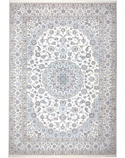 Tappeto Nain 6La Persia bianco grigio 252x358